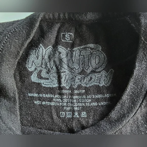 Naruto Shippuden Anime Ichiraku Ramen Shop Black Graphic T-Shirt Size Small - Picture 4 of 5